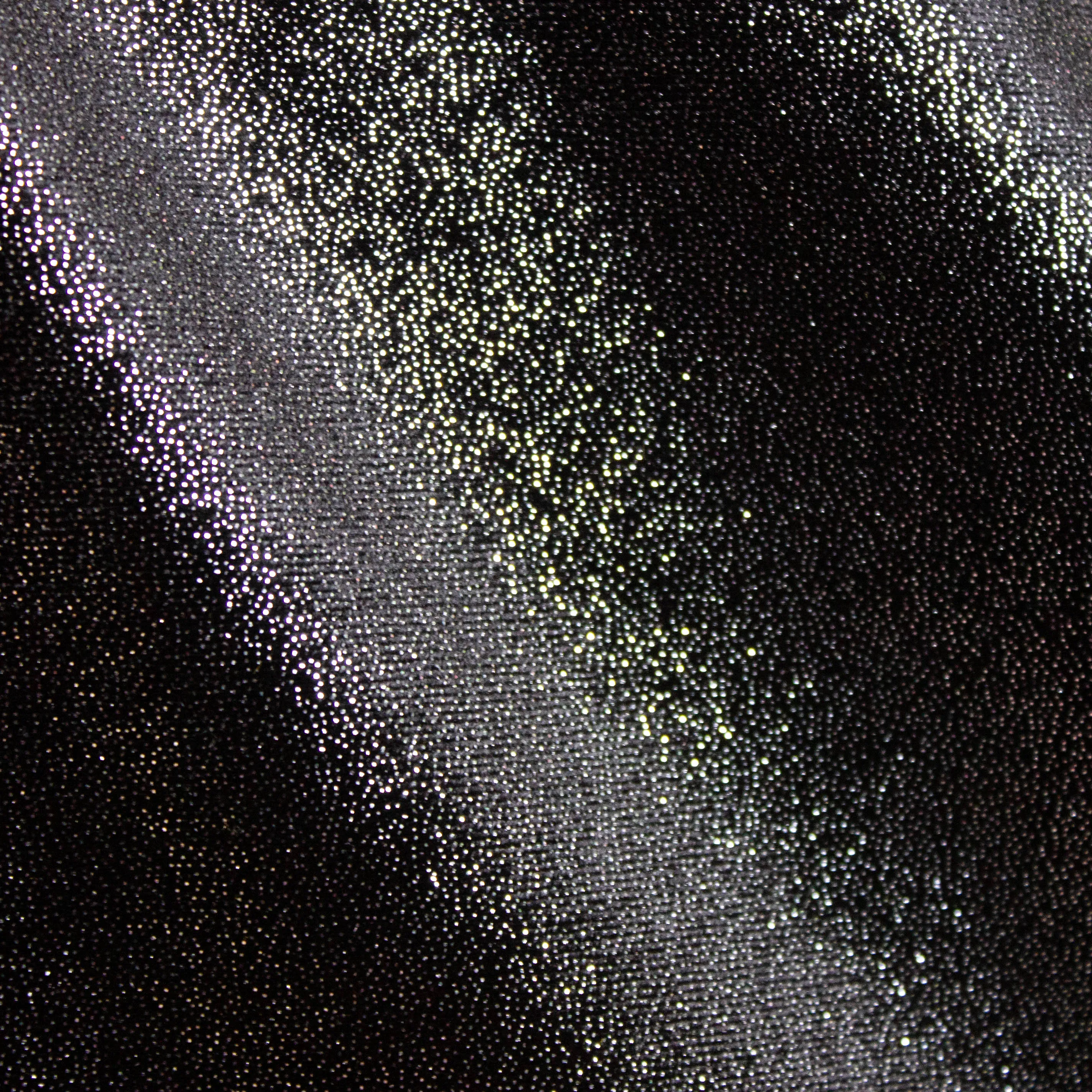 Polyeste elastisch zwart met glitters